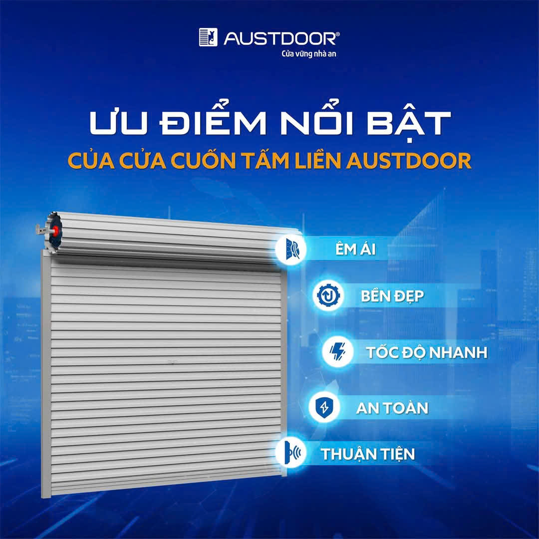 Cửa cuốn tấm liền công nghệ Úc