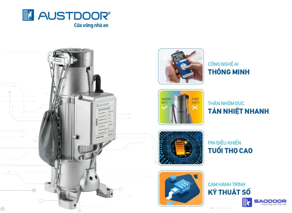 Motor cửa cuốn Austdoor KCN VSIP Bình Dương 02 (1)