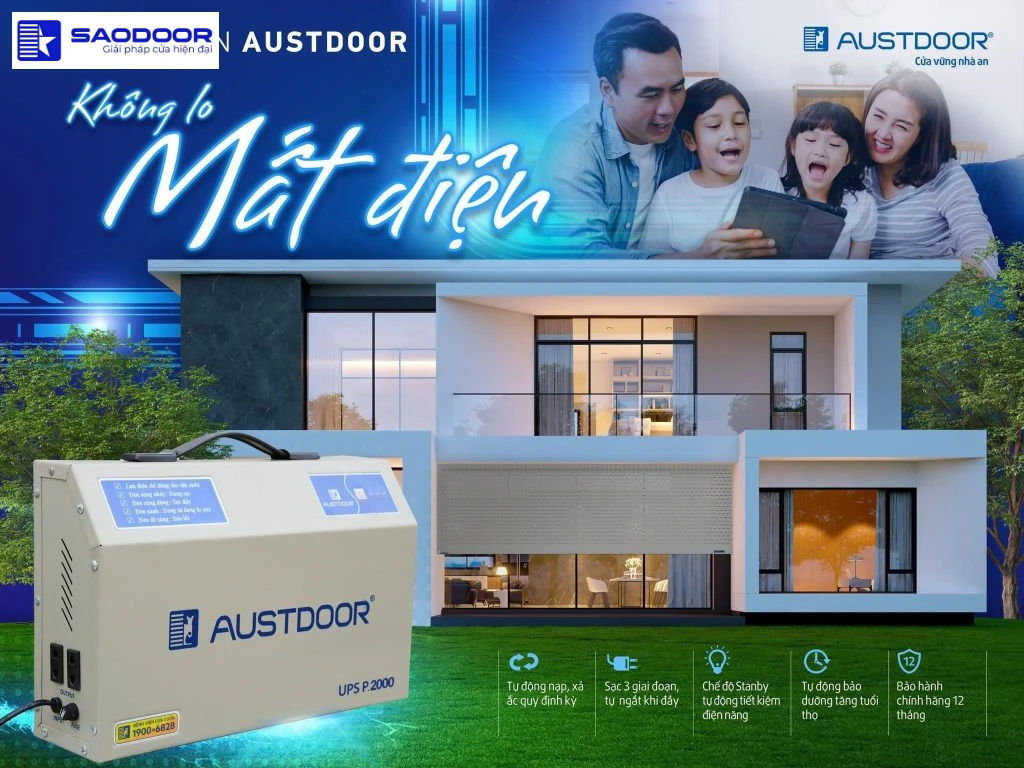 Bình lưu điện cửa cuốn phường Bình Thới TP.HCM chọn đúng loại bền an toàn