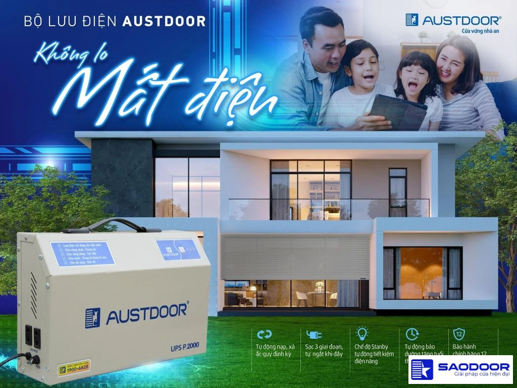 Bình lưu điện cửa cuốn phường Chánh Hưng TP.HCM chọn đúng loại bền an toàn