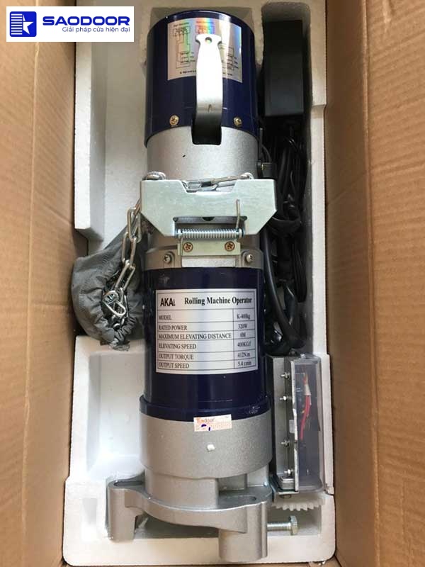 Bộ Motor Cửa Cuốn AKAI K-400 Chính Hãng Vận Hành Êm Ái