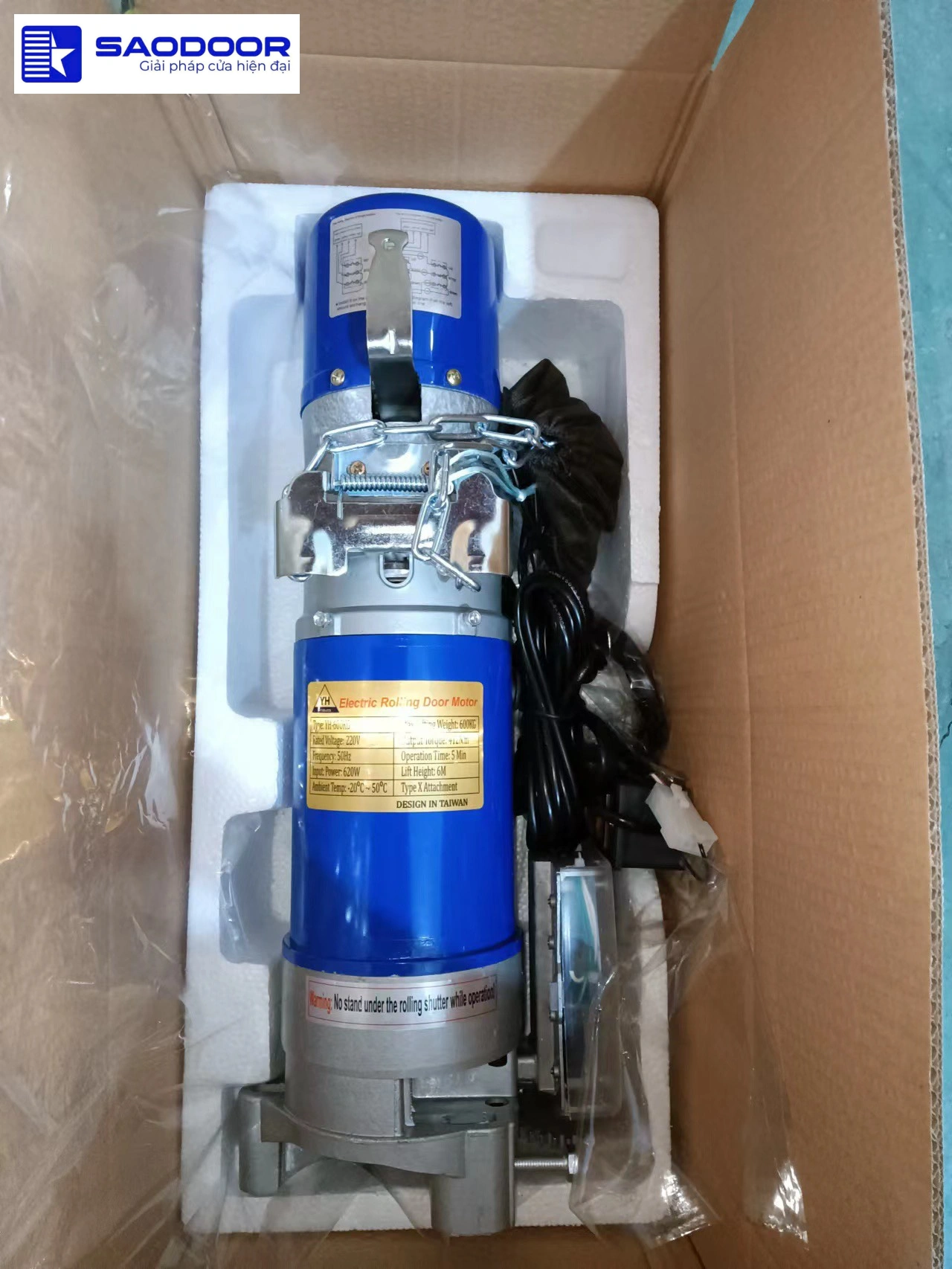 Bộ Motor Cửa Cuốn YH7 Đài Loan Nhập Khẩu Chính Hãng