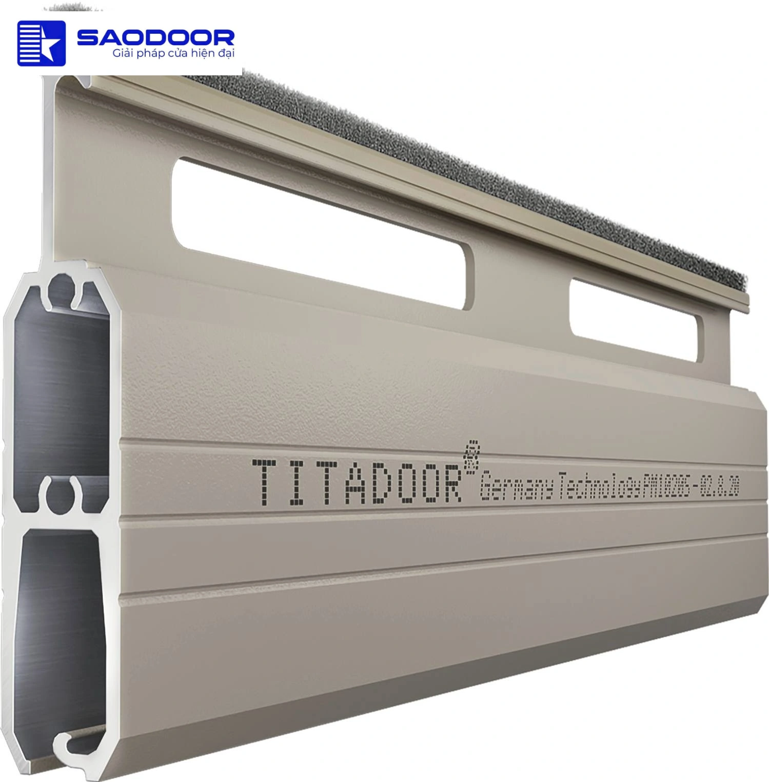 Cửa Cuốn Đức Titadoor PM1060S Hiện Đại Bền Đẹp An Toàn