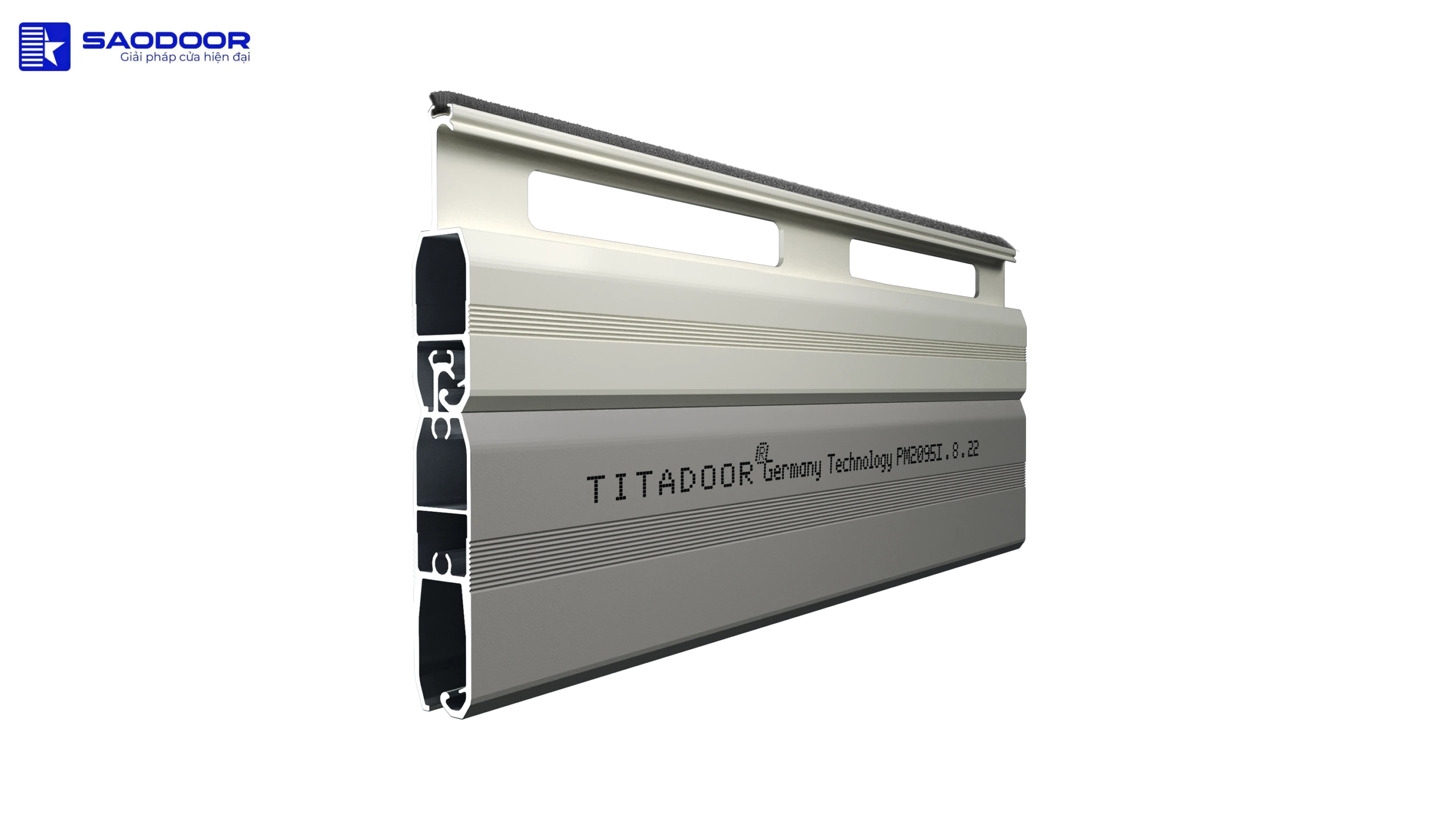 Cửa Cuốn Đức Titadoor PM2039S Hiện Đại An Toàn Bền Đẹp
