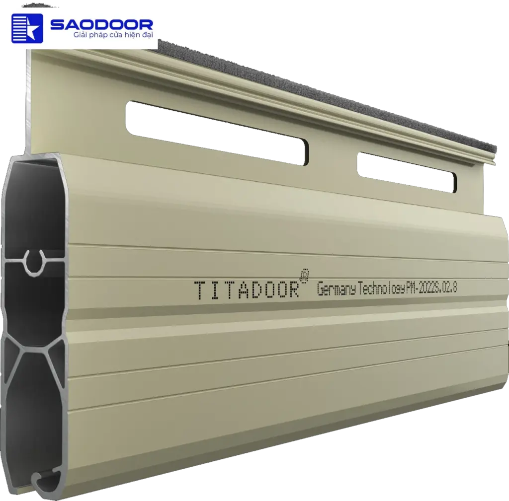 Cửa Cuốn Đức Titadoor PM481S Hiện Đại Bền Đẹp An Toàn