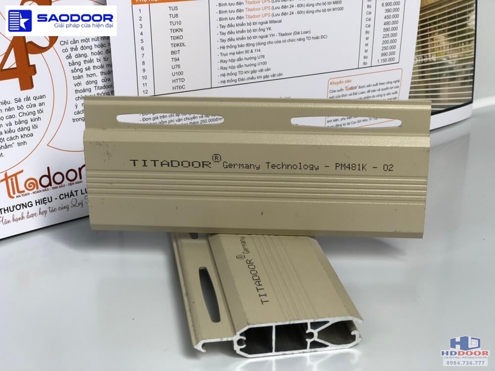 Cửa Cuốn Titadoor PM481K Hiện Đại Bền Đẹp An Toàn