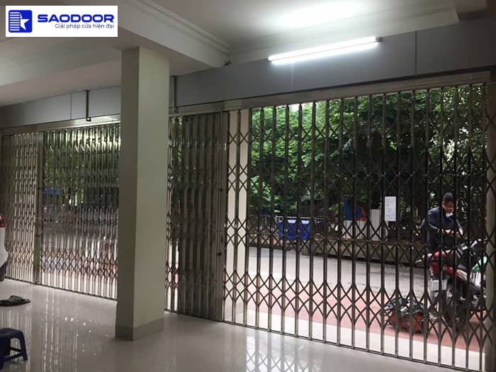 Cửa Kéo Inox 304 Không Lá U 7 Dem Chống Gỉ Bền Đẹp