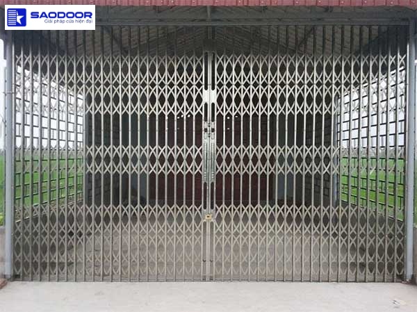 Cửa Kéo Inox 304 Không Lá U 6 Dem Bền Đẹp Chống Gỉ
