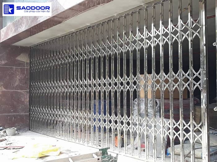Cửa Kéo Inox 304 Không Lá U 7 Dem Chống Gỉ Bền Đẹp
