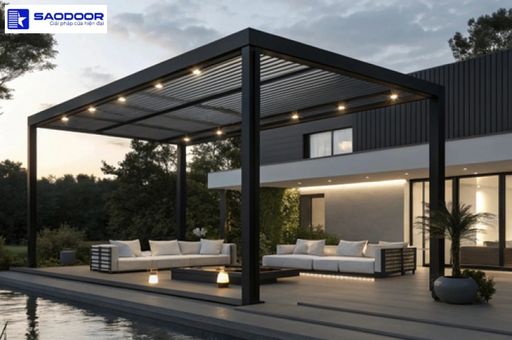 Pergola Austdoor Giải Pháp Mái Che Hiện Đại Sang Trọng